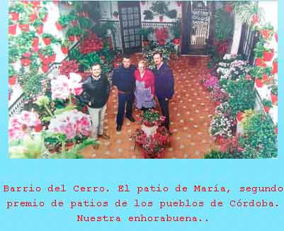 Premio patios de los pueblos de Córdoba